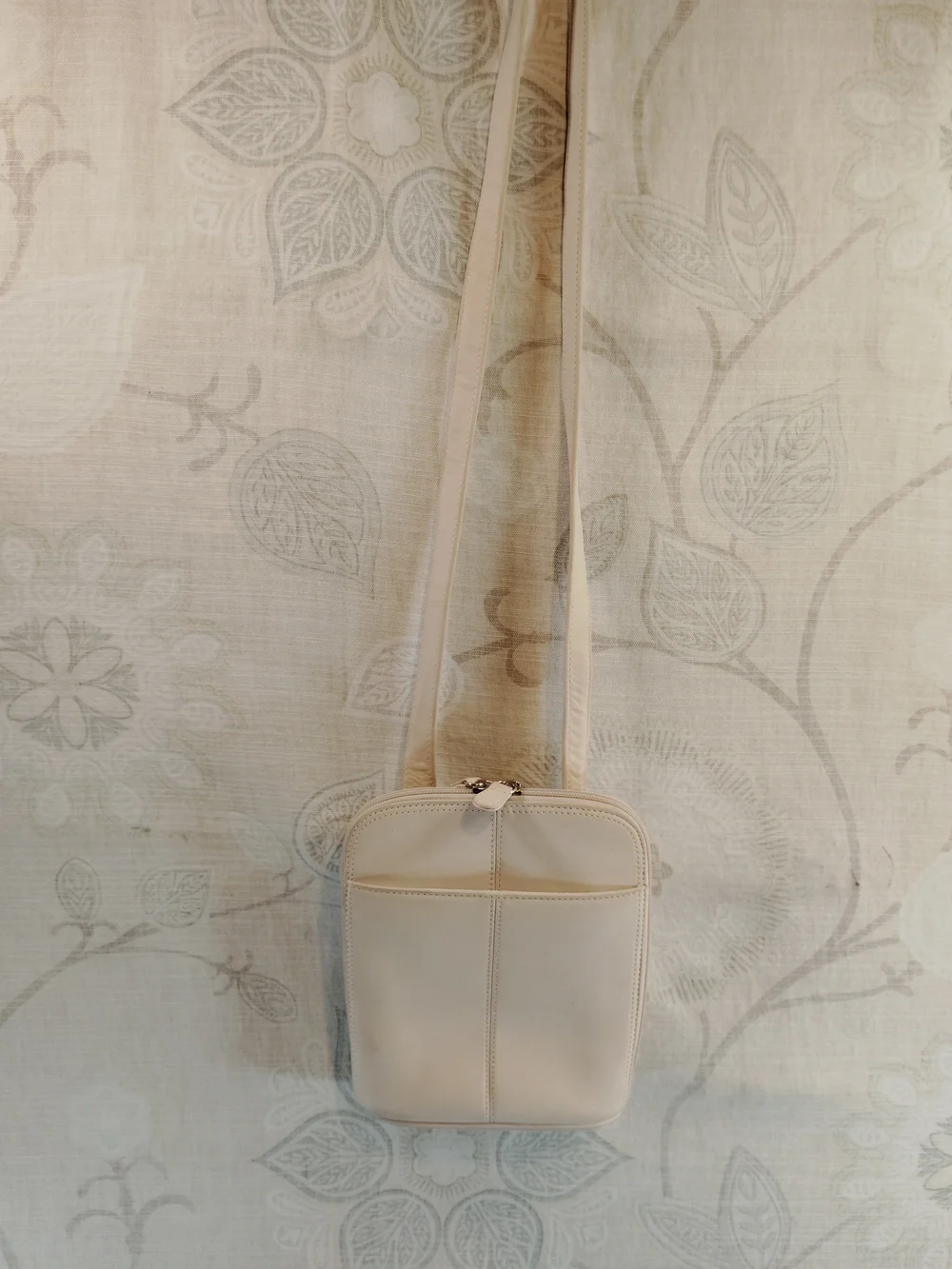 J. Jill Small Cream  Suede Crossbody Bag